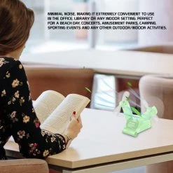 GoCellet FAN500GR- 2 In 1 Mini Handheld Fan 500mAh Dual Fan Heads - Green