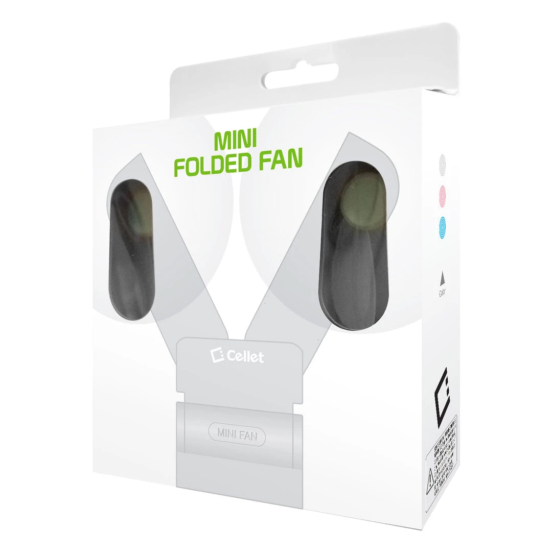 GoCellet FAN500GR- 2 In 1 Mini Handheld Fan 500mAh Dual Fan Heads - Green 9 GoCellet FAN500GR- 2 In 1 Mini Handheld Fan 500mAh Dual Fan Heads - Green