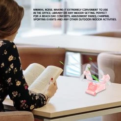 GoCellet Full Catalog FAN500PK- 2 In 1 Mini Handheld Fan 500mAh Dual Fan Heads - Pink