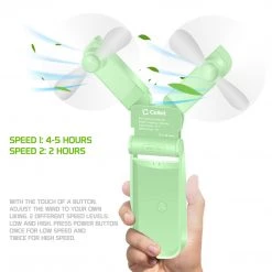GoCellet FAN500WT- 2 In 1 Mini Handheld Fan 500mAh Dual Fan Heads - White Full Catalog