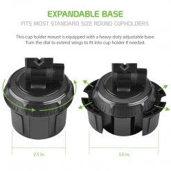 GoCellet PH620 - Cellet Tablet/Smartphone Cup Holder Mount, Heavy Duty Automobile Cup Holder Mount With Adjustable Base And 360 Degree Rotation Compatible To IPads, Tablets, Smartphones, GPS Systems And More Full Catalog