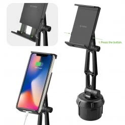 GoCellet PH620 - Cellet Tablet/Smartphone Cup Holder Mount, Heavy Duty Automobile Cup Holder Mount With Adjustable Base And 360 Degree Rotation Compatible To IPads, Tablets, Smartphones, GPS Systems And More Full Catalog