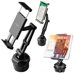GoCellet PH620 - Cellet Tablet/Smartphone Cup Holder Mount, Heavy Duty Automobile Cup Holder Mount With Adjustable Base And 360 Degree Rotation Compatible To IPads, Tablets, Smartphones, GPS Systems And More Full Catalog