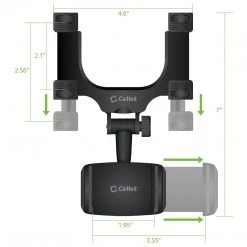 GoCellet PHMIR2FA - Cellet Rear-view Mirror Mount, Universal Car Rear-view Mirror Mount With 360 Degree Rotating Cradle And Adjustable Brackets Compatible To Apple IPhone 13/12/11/XS Max, X/XR/XS, 8/8 Plus, 7/7 Plus And Samsung Galaxy Note 10/10 Plus 19 GoCellet PHMIR2FA - Cellet Rear-view Mirror Mount, Universal Car Rear-view Mirror Mount With 360 Degree Rotating Cradle And Adjustable Brackets Compatible To Apple IPhone 13/12/11/XS Max, X/XR/XS, 8/8 Plus, 7/7 Plus And Samsung Galaxy Note 10/10 Plus