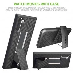 GoCellet HLSAMN10 - Belt Clip Holster & Shell Case With Kickstand Heavy Duty Protection - Galaxy Note 10 Full Catalog