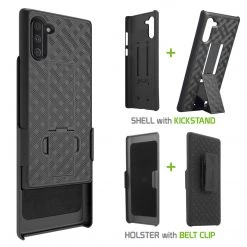 GoCellet HLSAMN10 - Belt Clip Holster & Shell Case With Kickstand Heavy Duty Protection - Galaxy Note 10 Full Catalog