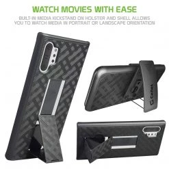 GoCellet HLSAMN10P - Belt Clip Holster & Shell Case With Kickstand Heavy Duty Protection - Galaxy Note 10 Plus Full Catalog