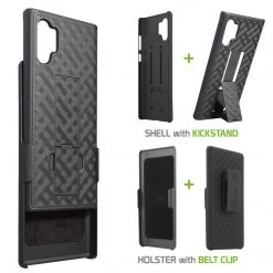 GoCellet HLSAMN10P - Belt Clip Holster & Shell Case With Kickstand Heavy Duty Protection - Galaxy Note 10 Plus Full Catalog