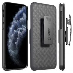 GoCellet Full Catalog HLIPH11PRO -IPhone 11 Pro Belt Clip Holster & Shell Case With Kickstand Heavy Duty Protection