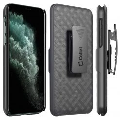 GoCellet HLIPH11PROM -IPhone 11 Pro Max Belt Clip Holster & Shell Case With Kickstand Heavy Duty Protection Full Catalog