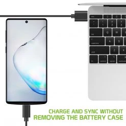 BSAMN10BK - USED Cellet Samsung Galaxy Note 10 Portable 5000mAh Heavy Duty Rechargeable External Power Case, Extended Battery Charging Case Compatible To Samsung Galaxy Note 10