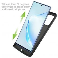 BSAMN10BK - USED Cellet Samsung Galaxy Note 10 Portable 5000mAh Heavy Duty Rechargeable External Power Case, Extended Battery Charging Case Compatible To Samsung Galaxy Note 10