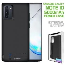 BSAMN10BK - USED Cellet Samsung Galaxy Note 10 Portable 5000mAh Heavy Duty Rechargeable External Power Case, Extended Battery Charging Case Compatible To Samsung Galaxy Note 10