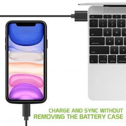 BIPH11BK - Cellet Apple IPhone 11 Portable 6000mAh Heavy Duty Rechargeable External Power Case, Extended Battery Charging Case Compatible To Apple IPhone 11 Full Catalog