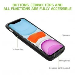 BIPH11BK - Cellet Apple IPhone 11 Portable 6000mAh Heavy Duty Rechargeable External Power Case, Extended Battery Charging Case Compatible To Apple IPhone 11 Full Catalog