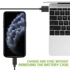 BIPH11PBK - (USED) Cellet Apple IPhone 11 Pro Portable 5000mAh Heavy Duty Rechargeable External Power Case, Extended Battery Charging Case Compatible To Apple IPhone 11 Pro Full Catalog