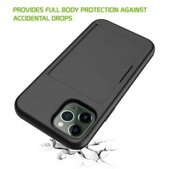 GoCellet Full Catalog CCIPH11PBK - Durable Slim Protective Wallet Case - ID & Credit Card Holder Slot - IPhone 11 Pro