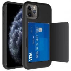 GoCellet Full Catalog CCIPH11PBK - Durable Slim Protective Wallet Case - ID & Credit Card Holder Slot - IPhone 11 Pro