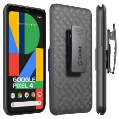 GoCellet HLGOOPX4- Belt Clip Holster & Shell Case With Kickstand Heavy Duty Protection - Google Pixel 4
