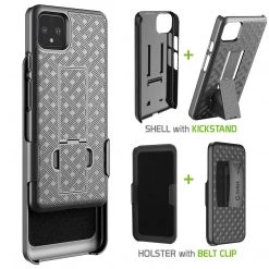 GoCellet HLGOOPXL4- Belt Clip Holster & Shell Case With Kickstand Heavy Duty Protection - Google Pixel 4 XL Full Catalog 11 GoCellet HLGOOPXL4- Belt Clip Holster & Shell Case With Kickstand Heavy Duty Protection - Google Pixel 4 XL Full Catalog
