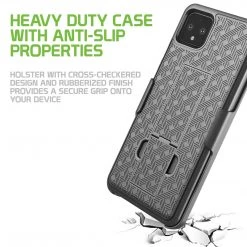 GoCellet HLGOOPXL4- Belt Clip Holster & Shell Case With Kickstand Heavy Duty Protection - Google Pixel 4 XL Full Catalog 12 GoCellet HLGOOPXL4- Belt Clip Holster & Shell Case With Kickstand Heavy Duty Protection - Google Pixel 4 XL Full Catalog