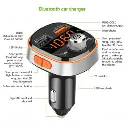 GoCellet PQCFM30 -Multi-functional Wireless FM Transmitter For Cars, Hands-Free Kit With Built-in Microphone, MP3, Dual USB Charging Ports (Quick Charge 3.0) And Rainbow LED Light Full Catalog