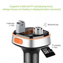 GoCellet PQCFM30 -Multi-functional Wireless FM Transmitter For Cars, Hands-Free Kit With Built-in Microphone, MP3, Dual USB Charging Ports (Quick Charge 3.0) And Rainbow LED Light Full Catalog