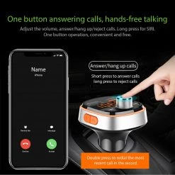 GoCellet PQCFM30 -Multi-functional Wireless FM Transmitter For Cars, Hands-Free Kit With Built-in Microphone, MP3, Dual USB Charging Ports (Quick Charge 3.0) And Rainbow LED Light Full Catalog