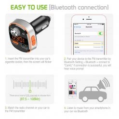 GoCellet PQCFM30 -Multi-functional Wireless FM Transmitter For Cars, Hands-Free Kit With Built-in Microphone, MP3, Dual USB Charging Ports (Quick Charge 3.0) And Rainbow LED Light Full Catalog