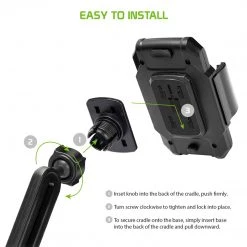 PH630 - *NEW* Cellet Smartphone Cup Holder Mount, Heavy Duty Automobile Cup Holder Mount With Adjustable Base, Height, One Touch Arm Release Button And 360 Degree Rotation Compatible To IPhone 11 Pro Max, Samsung Galaxy S10, GPS Systems And More