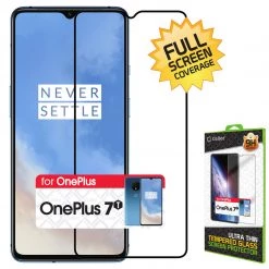 Full Catalog SGONEP7T - OnePlus 7T Full Coverage Screen Protector, Premium 3D Full Coverage Tempered Glass Screen Protector For OnePlus 7T By Cellet