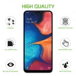 Full Catalog SGSAMA20 - Samsung Galaxy A20 Full Coverage Screen Protector, Premium 3D Full Coverage Tempered Glass Screen Protector For Samsung Galaxy A20 By Cellet