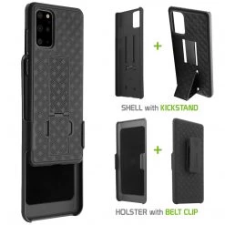Cellet HLSAMS20P - Galaxy S20 Plus Holster, Shell Holster Kickstand Case With Spring Belt Clip For Samsung Galaxy S20 Plus – Black 13 Cellet HLSAMS20P - Galaxy S20 Plus Holster, Shell Holster Kickstand Case With Spring Belt Clip For Samsung Galaxy S20 Plus – Black