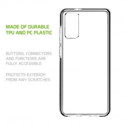 Cellet Full Catalog DDDS20 - Samsung Galaxy S20 Crystal Clear Shockproof Phone Protector Case