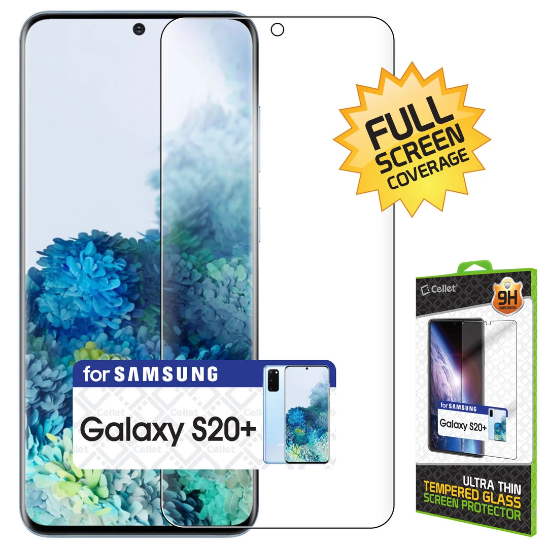 STSAMS20P - Cellet Samsung Galaxy S20+ TPU Screen Protector, Full Coverage Flexible Film Screen Protector Compatible To Samsung Galaxy S20 Plus 1 STSAMS20P - Cellet Samsung Galaxy S20+ TPU Screen Protector, Full Coverage Flexible Film Screen Protector Compatible To Samsung Galaxy S20 Plus