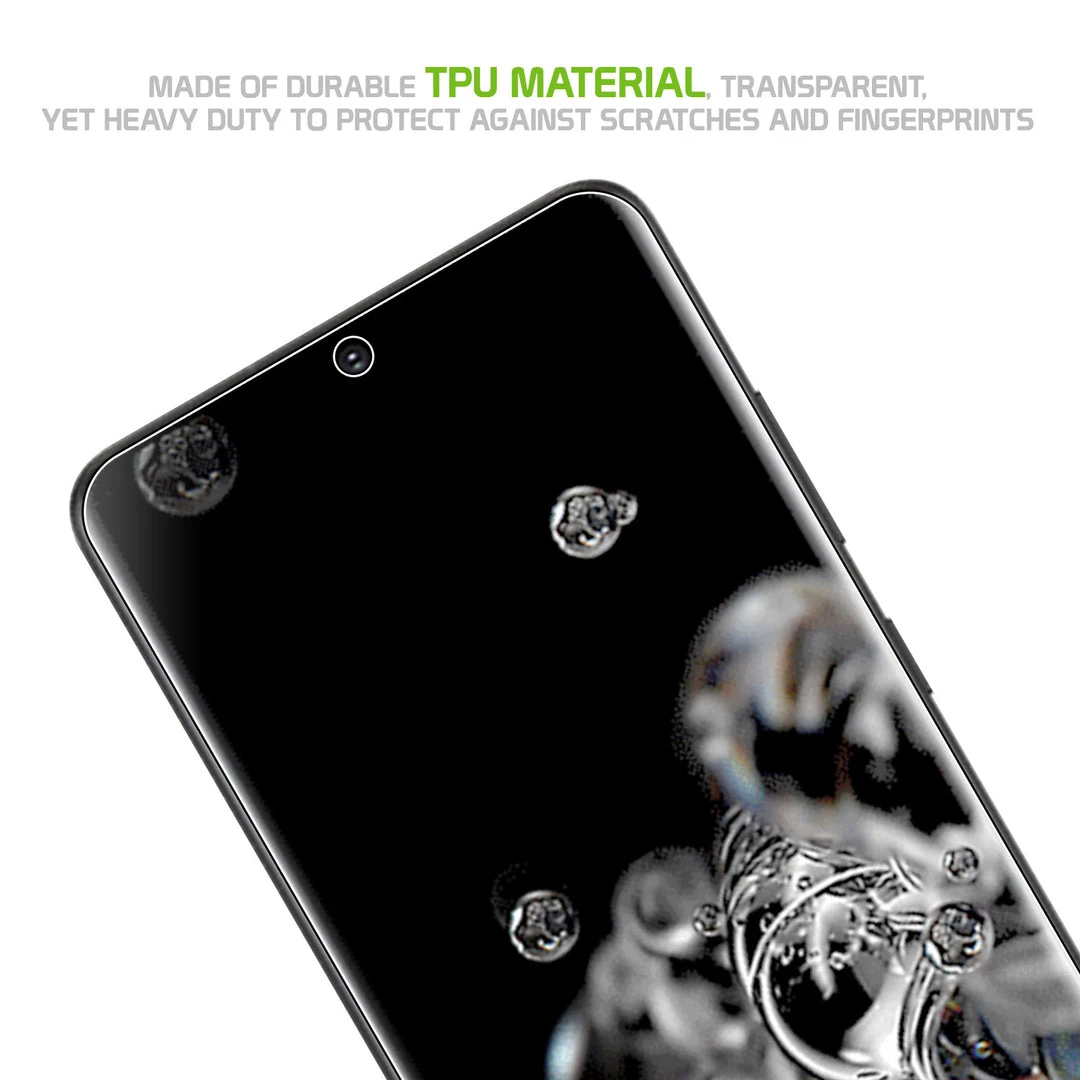 STSAMS20U - Cellet Samsung Galaxy S20 Ultra TPU Screen Protector, Full Coverage Flexible Film Screen Protector Compatible To Samsung Galaxy S20 Ultra 6 STSAMS20U - Cellet Samsung Galaxy S20 Ultra TPU Screen Protector, Full Coverage Flexible Film Screen Protector Compatible To Samsung Galaxy S20 Ultra