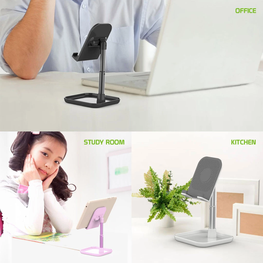 Cellet PH150PK - Adjustable Desktop Smartphone And Tablet Stand, Heavy Duty Adjustable Phone Stand With Mini Shelf, Non-Slip Rubberized Grips And Base Compatible To Smartphones, Tablets, IPads And Nintendo Switch – Pink Full Catalog 7 Cellet PH150PK - Adjustable Desktop Smartphone And Tablet Stand, Heavy Duty Adjustable Phone Stand With Mini Shelf, Non-Slip Rubberized Grips And Base Compatible To Smartphones, Tablets, IPads And Nintendo Switch – Pink Full Catalog