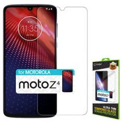 SGMOTZ4 - Motorola Moto Z4 Tempered Glass Screen Protector, Cellet 0.3mm Premium Tempered Glass Screen Protector For Motorola Moto Z4 (9H Hardness)