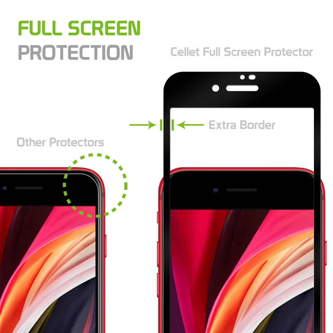 SGIPHSE20 - IPhone SE20 Full Coverage Screen Protector, Premium 3D Full Coverage Tempered Glass Screen Protector For IPhone SE20 By Cellet Full Catalog 3 SGIPHSE20 - IPhone SE20 Full Coverage Screen Protector, Premium 3D Full Coverage Tempered Glass Screen Protector For IPhone SE20 By Cellet Full Catalog