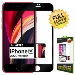 SGIPHSE20 - IPhone SE20 Full Coverage Screen Protector, Premium 3D Full Coverage Tempered Glass Screen Protector For IPhone SE20 By Cellet Full Catalog