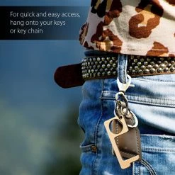 Cellet ACDOORSL - Contactless Door Opener Keychain, No-Touch Key Chain Tool For Doors, Touchscreens, Buttons And Handles - Silver Full Catalog