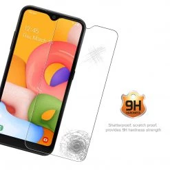 Full Catalog SGSAMA01 - Samsung Galaxy A01 Tempered Glass Screen Protector, Premium 0.3mm Tempered Glass Screen Protector For Samsung Galaxy A01 (9H Hardness) By Cellet