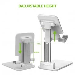 Cellet PHTAB60BK - Tablet Desktop Stand, Foldable Heavy Duty Adjustable Smartphone And Tablet Stand With Non-Slip Rubberized Grips And Weighted Base Compatible To Smartphones, Tablets, IPads And Nintendo Switch – Black Full Catalog