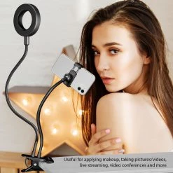 Cellet New Arrivals RINGLIGHT-Selfie Ring Light With Phone Holder, USB Powered LED Ring Light And Phone Holder With 3 Lighting Modes, Adjustable Brightness And Flexible Gooseneck Arms For Live Streaming, Video Conferences, Filming, Pictures Compatible To IPhones And Androids 12 Cellet New Arrivals RINGLIGHT-Selfie Ring Light With Phone Holder, USB Powered LED Ring Light And Phone Holder With 3 Lighting Modes, Adjustable Brightness And Flexible Gooseneck Arms For Live Streaming, Video Conferences, Filming, Pictures Compatible To IPhones And Androids