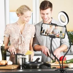 Cellet New Arrivals RINGLIGHT-Selfie Ring Light With Phone Holder, USB Powered LED Ring Light And Phone Holder With 3 Lighting Modes, Adjustable Brightness And Flexible Gooseneck Arms For Live Streaming, Video Conferences, Filming, Pictures Compatible To IPhones And Androids 17 Cellet New Arrivals RINGLIGHT-Selfie Ring Light With Phone Holder, USB Powered LED Ring Light And Phone Holder With 3 Lighting Modes, Adjustable Brightness And Flexible Gooseneck Arms For Live Streaming, Video Conferences, Filming, Pictures Compatible To IPhones And Androids