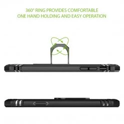 CCIPH12IFBK - Cellet Heavy Duty IPhone 12 Mini Combo Case, Shockproof Case With Built In Ring, Kickstand And Magnet For Car Mounts Compatible To Apple IPhone 12 Mini – Black