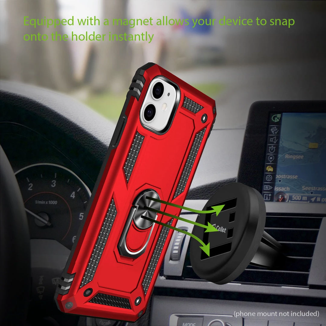 Full Catalog CCIPH12IFRD - Cellet Heavy Duty IPhone 12 Mini Combo Case, Shockproof Case With Built In Ring, Kickstand And Magnet For Car Mounts Compatible To Apple IPhone 12 Mini – Red 5 Full Catalog CCIPH12IFRD - Cellet Heavy Duty IPhone 12 Mini Combo Case, Shockproof Case With Built In Ring, Kickstand And Magnet For Car Mounts Compatible To Apple IPhone 12 Mini – Red