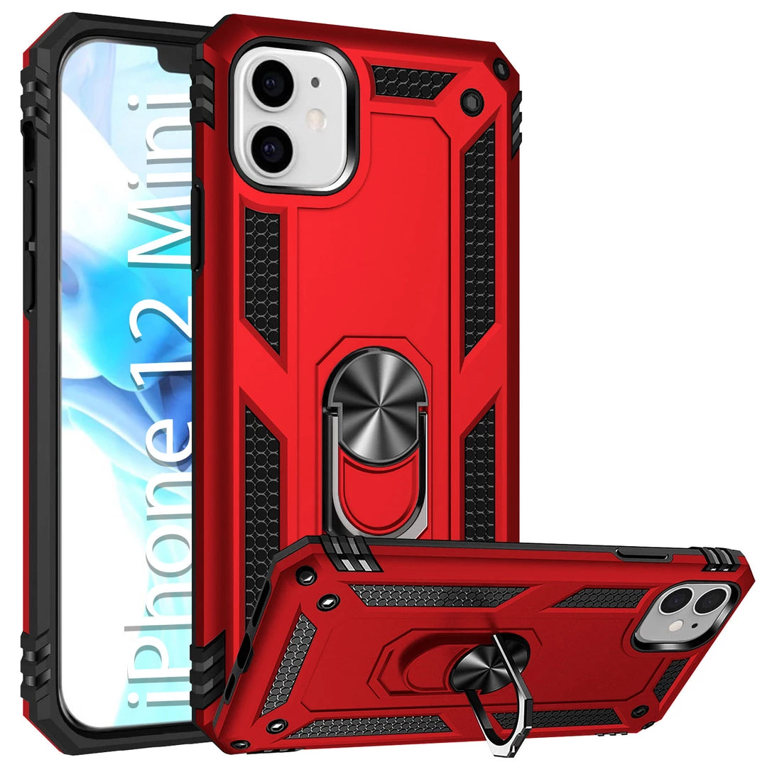 Full Catalog CCIPH12IFRD - Cellet Heavy Duty IPhone 12 Mini Combo Case, Shockproof Case With Built In Ring, Kickstand And Magnet For Car Mounts Compatible To Apple IPhone 12 Mini – Red 1 Full Catalog CCIPH12IFRD - Cellet Heavy Duty IPhone 12 Mini Combo Case, Shockproof Case With Built In Ring, Kickstand And Magnet For Car Mounts Compatible To Apple IPhone 12 Mini – Red
