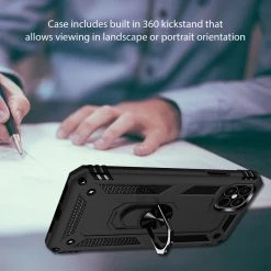 CCIPH12PIFBK - Cellet Heavy Duty IPhone 12 / 12 Pro Combo Case, Shockproof Case With Built In Ring, Kickstand And Magnet For Car Mounts Compatible To Apple IPhone 12 / 12 Pro – Black Full Catalog