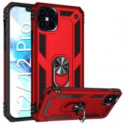 CCIPH12PIFRD - Cellet Heavy Duty IPhone 12 / 12 Pro Combo Case, Shockproof Case With Built In Ring, Kickstand And Magnet For Car Mounts Compatible To Apple IPhone 12 / 12 Pro – Red Full Catalog
